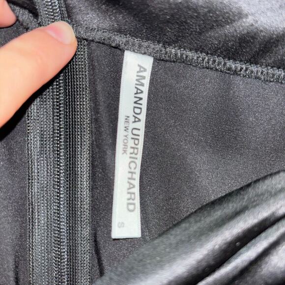 Amanda Uprichard Silk Skirt- Ansley Midi Wrap Slip Silk Black Skirt- Size Small - Picture 10 of 15